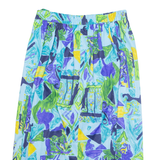 CANDA Womens A-Line Skirt Blue Midi Floral M