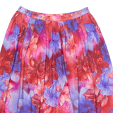 CANDA Womens A-Line Skirt Red Knee Length Floral M