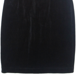 BENETTON Womens Bandage Skirt Black Short 90s Velvet S