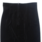 BENETTON Womens Bandage Skirt Black Short 90s Velvet S