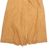 MARELLA Womens A-Line Skirt Beige Knee Length Linen UK 10