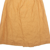 MARELLA Womens A-Line Skirt Beige Knee Length Linen UK 10