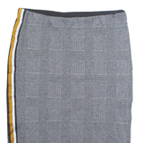 ZARA Womens Straight Skirt Black Knee Length Check L