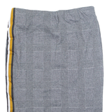 ZARA Womens Straight Skirt Black Knee Length Check L