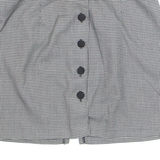 Womens Straight Skirt Black Short Houndstooth S