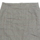 Womens Straight Skirt Black Short Herringbone M