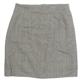 Womens Straight Skirt Black Short Herringbone M