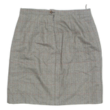 Womens Straight Skirt Black Short Herringbone M