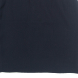 Womens Pencil Skirt Blue Short Wool M