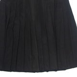 CHARLES VOGELE Womens Pleated Skirt Black Knee Length L