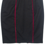 Womens Pencil Skirt Black Knee Length M