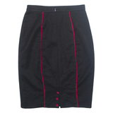 Womens Pencil Skirt Black Knee Length M