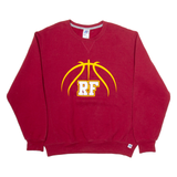 RUSSELL ATHLETIC Mens Sweatshirt Red USA L