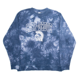 INDEPENDENT Cary-Grove Tie Dye Mens Sweatshirt Blue USA L