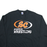 RUSSELL ATHLETIC ST. Charles Wrestling Mens Sweatshirt Black USA XL
