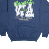 PORT AND COMPANY Seattle Mens Sweatshirt Blue USA S