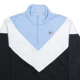 FILA Womens Sweatshirt Black 1/4 Zip S