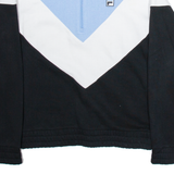 FILA Womens Sweatshirt Black 1/4 Zip S