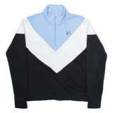 FILA Womens Sweatshirt Black 1/4 Zip S