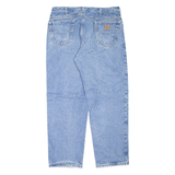 CARHARTT Blanket Lined Workwear Mens Jeans Blue Tapered Stone Wash W35 L29