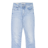 LEVI'S 724 High Rise BIG E Womens Jeans Blue Slim Skinny Stone Wash W25 L30