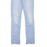 LEVI'S 724 High Rise BIG E Womens Jeans Blue Slim Skinny Stone Wash W25 L30
