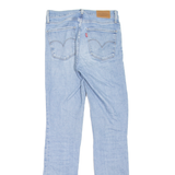 LEVI'S 724 High Rise BIG E Womens Jeans Blue Slim Skinny Stone Wash W25 L30