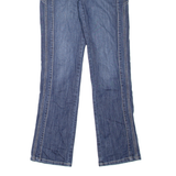 ROCCO BAROCCO Womens Jeans Blue Regular Straight Stone Wash W30 L31