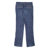 ROCCO BAROCCO Womens Jeans Blue Regular Straight Stone Wash W30 L31