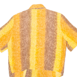 VERSE Womens Printed Shirt Orange V-Neck Striped M