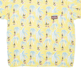RADIO Womens Printed Top Yellow Crazy Pattern M