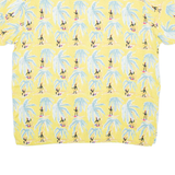 RADIO Womens Printed Top Yellow Crazy Pattern M