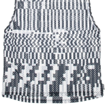 NIKE Womens Printed Vest Black Sleeveless Faux Silk Check L