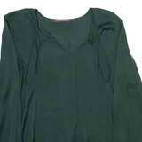 ZARA Womens Blouse Green Long Sleeve S