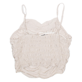 ZARA Womens Vest Beige V-Neck Sleeveless M