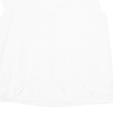 ZARA Womens Blouse Vest White V-Neck Sleeveless M