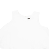 ZARA Womens Blouse Vest White Sleeveless M