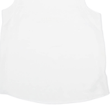ZARA Womens Vest White Sleeveless Viscose M