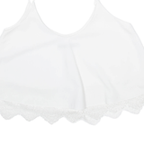 ZARA Womens Camisole Blouse White Sleeveless Viscose S