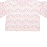 ZARA Womens Printed Blouse Pink Floral L
