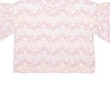 ZARA Womens Printed Blouse Pink Floral L
