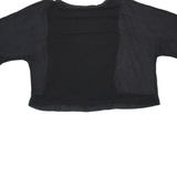 ZARA Womens Blouse Black Long Sleeve Viscose M