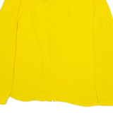 ZARA Womens Blouse Yellow Collared Long Sleeve Silk S