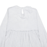 ZARA Womens Printed Blouse Black Long Sleeve Floral S