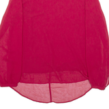 ZARA Womens Blouse Maroon Long Sleeve Viscose S