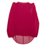 ZARA Womens Blouse Maroon Long Sleeve Viscose S