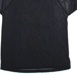 Womens Printed Top Black Viscose Floral M