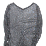 Womens Top Black Long Sleeve Viscose S