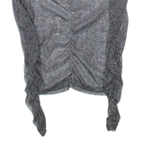 Womens Top Black Long Sleeve Viscose S
