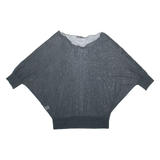 FUTURA Womens Blouse Black Long Sleeve Viscose M